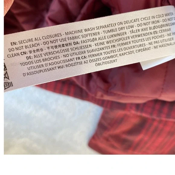 Ariat Rebar Flannel Hooded Shacket Shirt Jacket Women XL Rosewood Plaid NWT - Picture 9 of 14